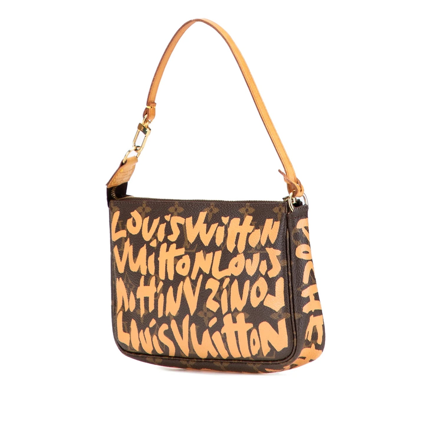 Brown Louis Vuitton Stephen Spro  Monogram Graffiti Pochette Accessoires Shoulder Bag