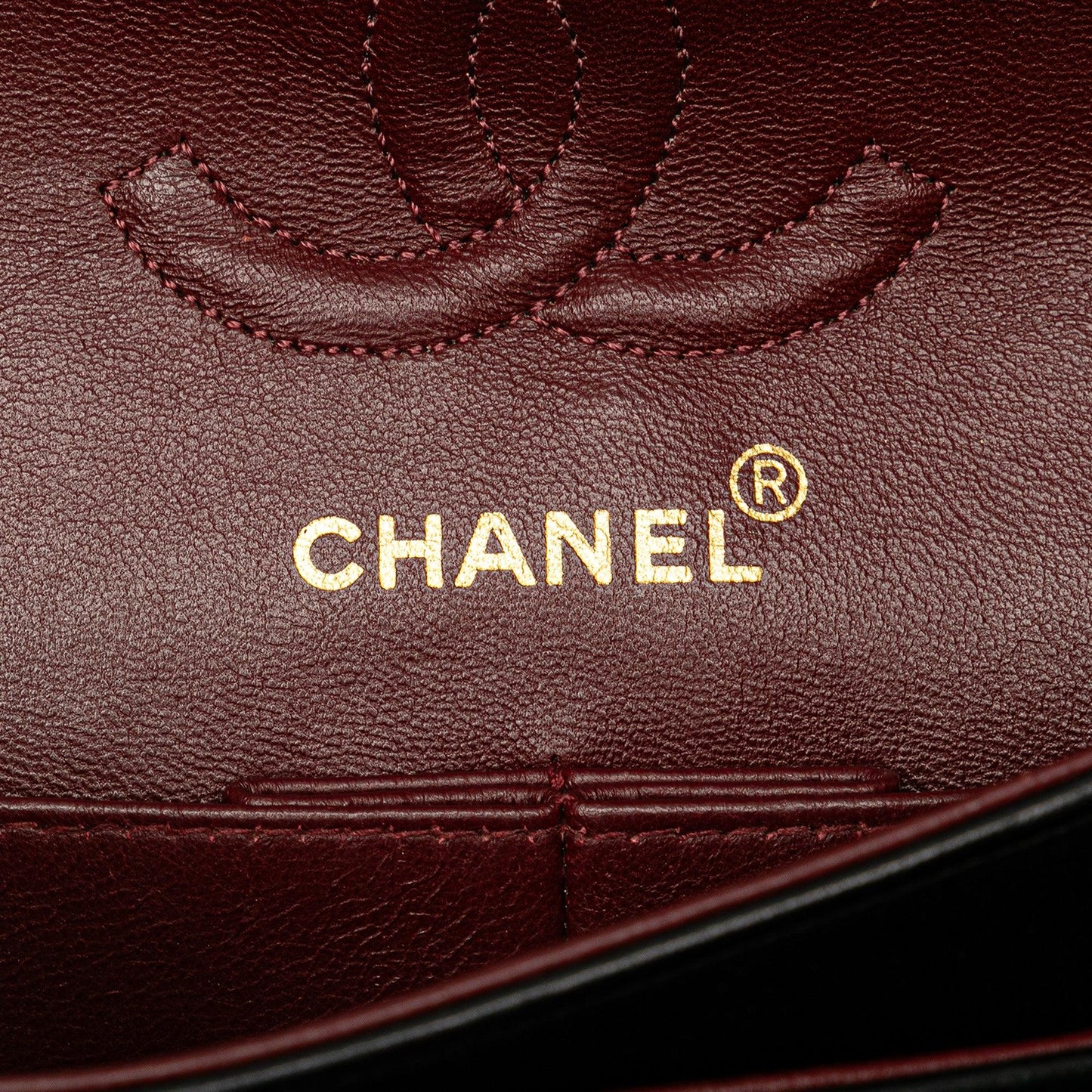 Black Chanel Small Classic Lambskin Double Flap Shoulder Bag