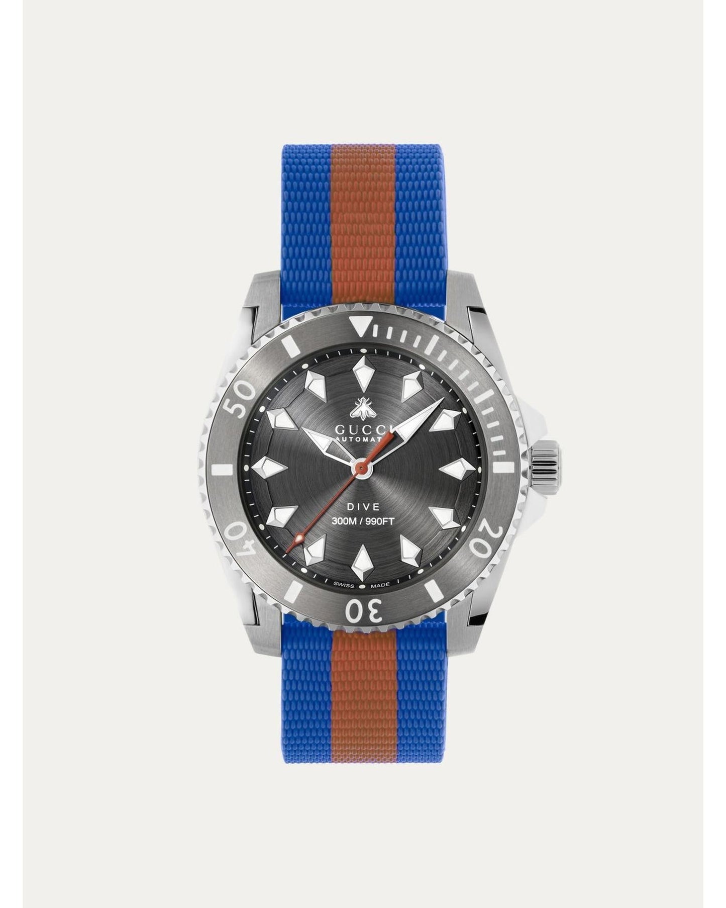 Gucci Dive Watch Automatic Movement Grey Wrist Watches