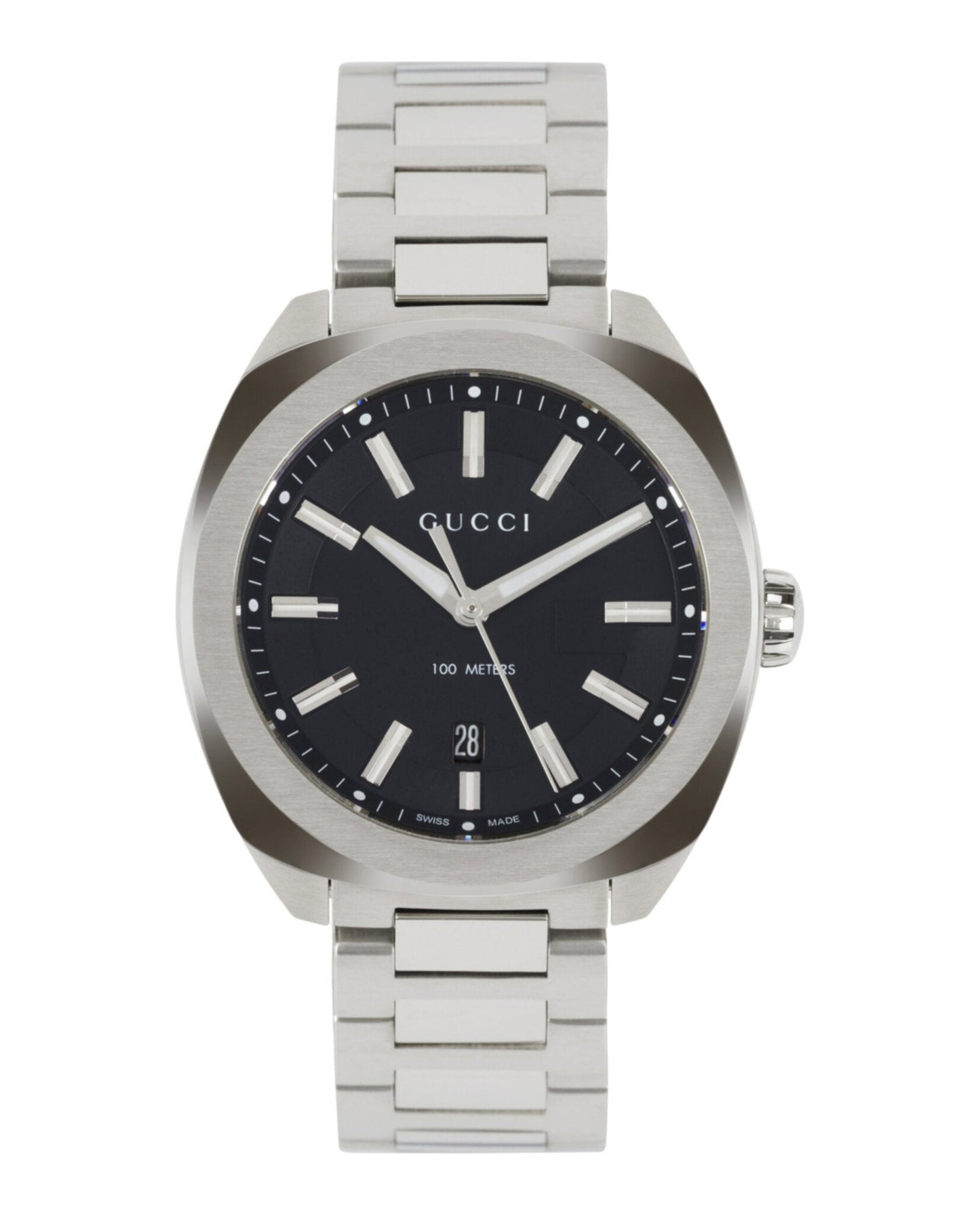 Gucci Mens  Stainless Steel 41mm Bracelet Fashion Watch