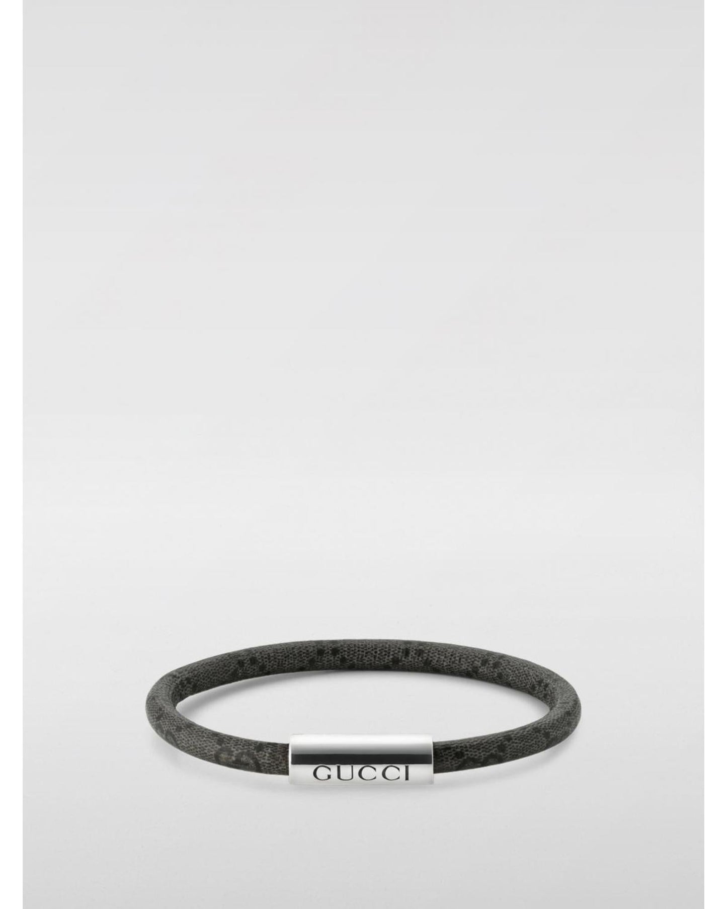 Gucci Leather Bracelet Women Silver Jewelry