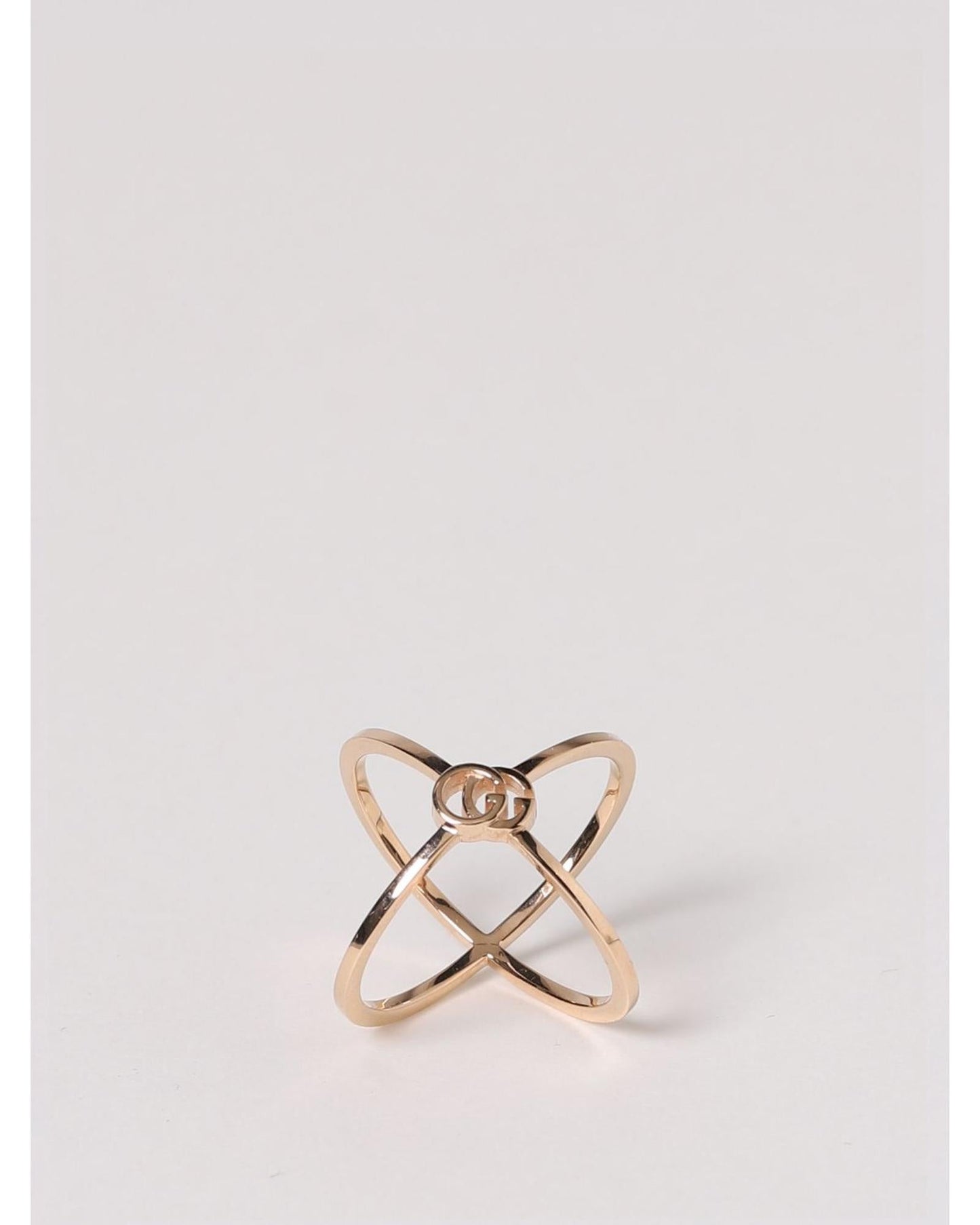 Gucci Interlocking G Cross Ring Women Pink Jewelry