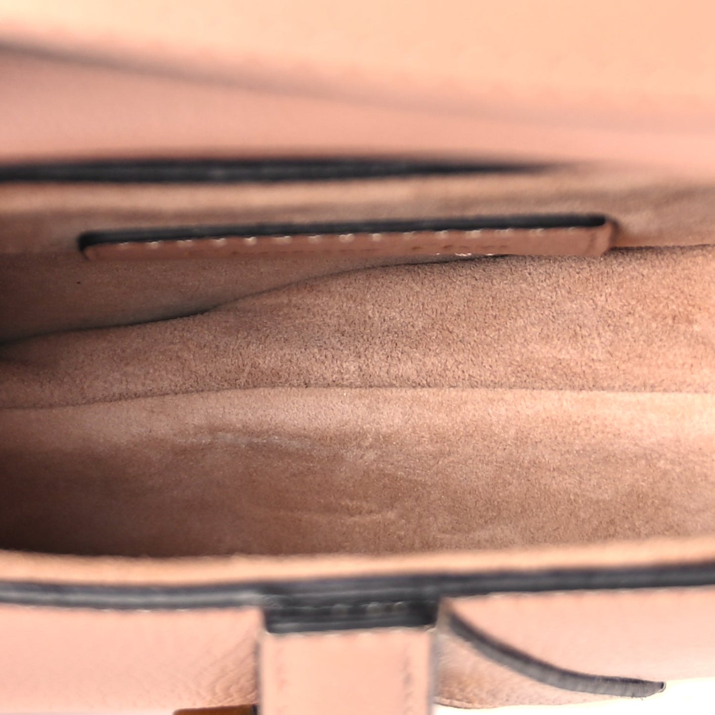 Christian Dior Goatskin Micro Saddle Bag With Strap Rose Des Vents