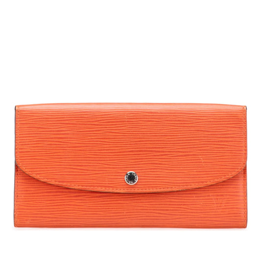 Orange Louis Vuitton Epi Emilie Wallet