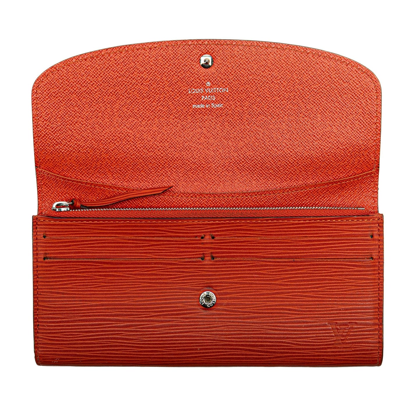 Orange Louis Vuitton Epi Emilie Wallet