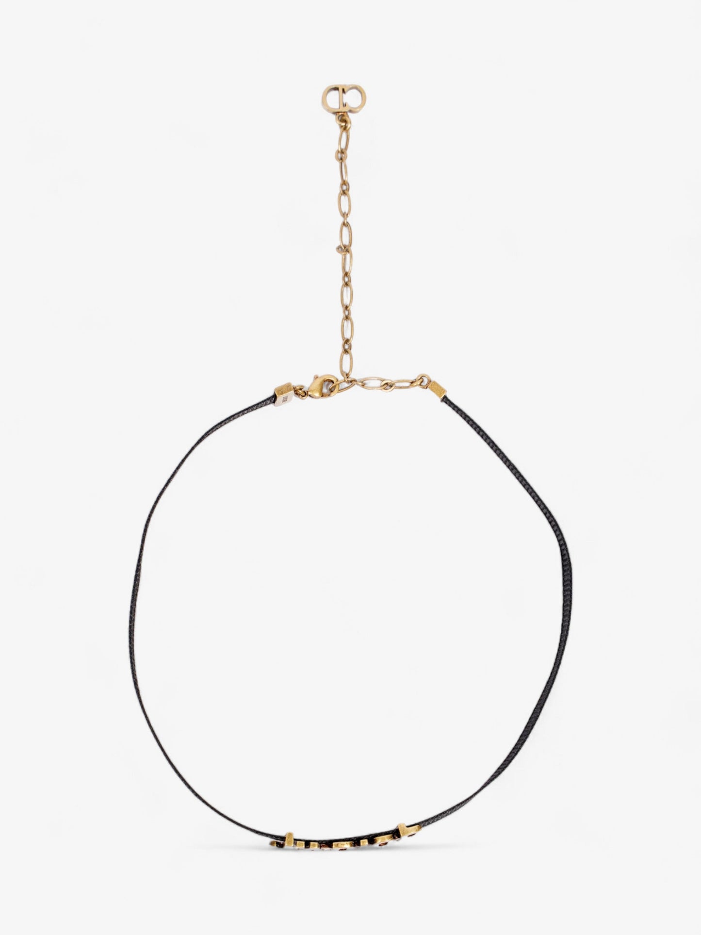 Christian Dior J'Adior Choker Black / Gold Cotton