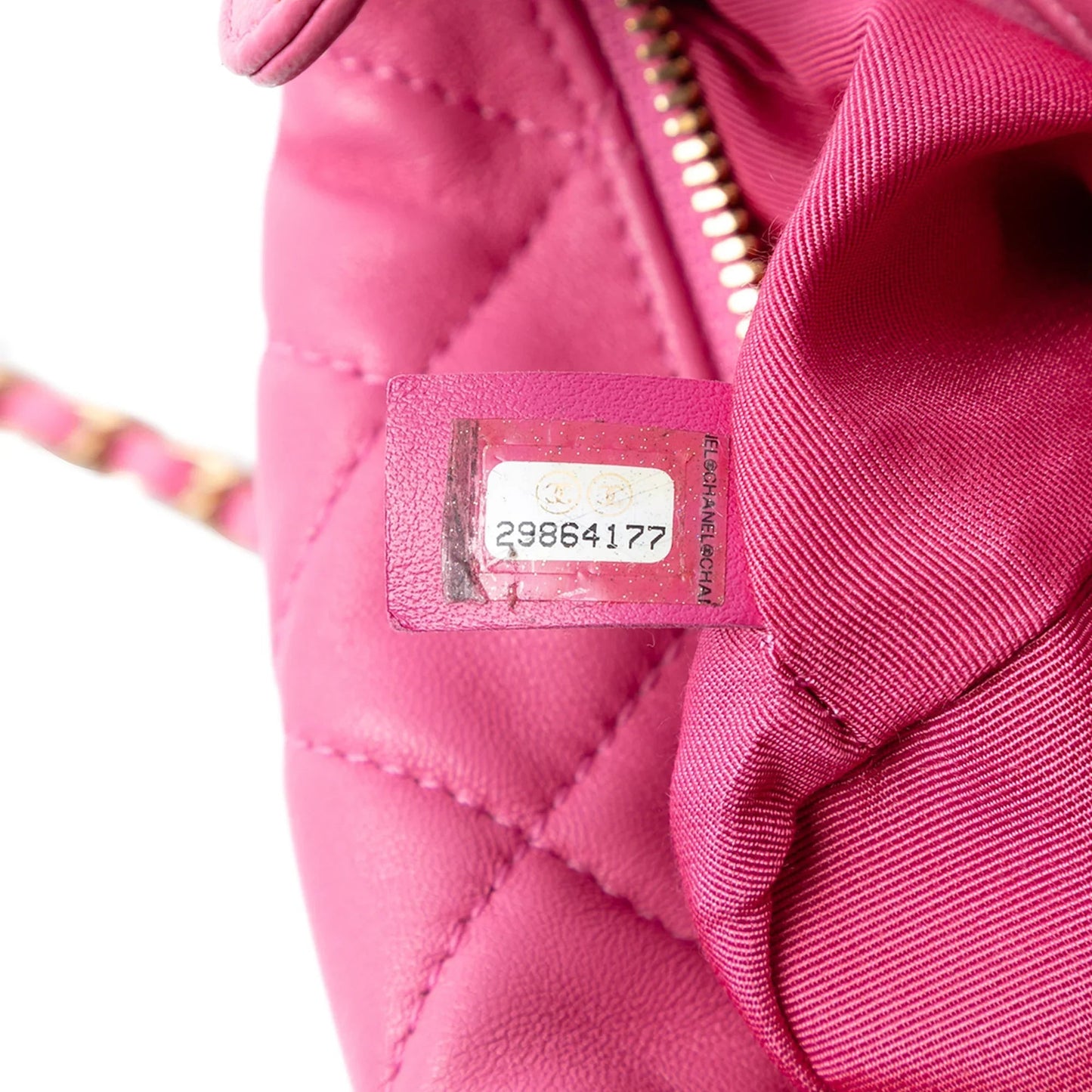 Pink Chanel Small Quilted Lambskin Perfect Meeting Hobo Bag Satchel