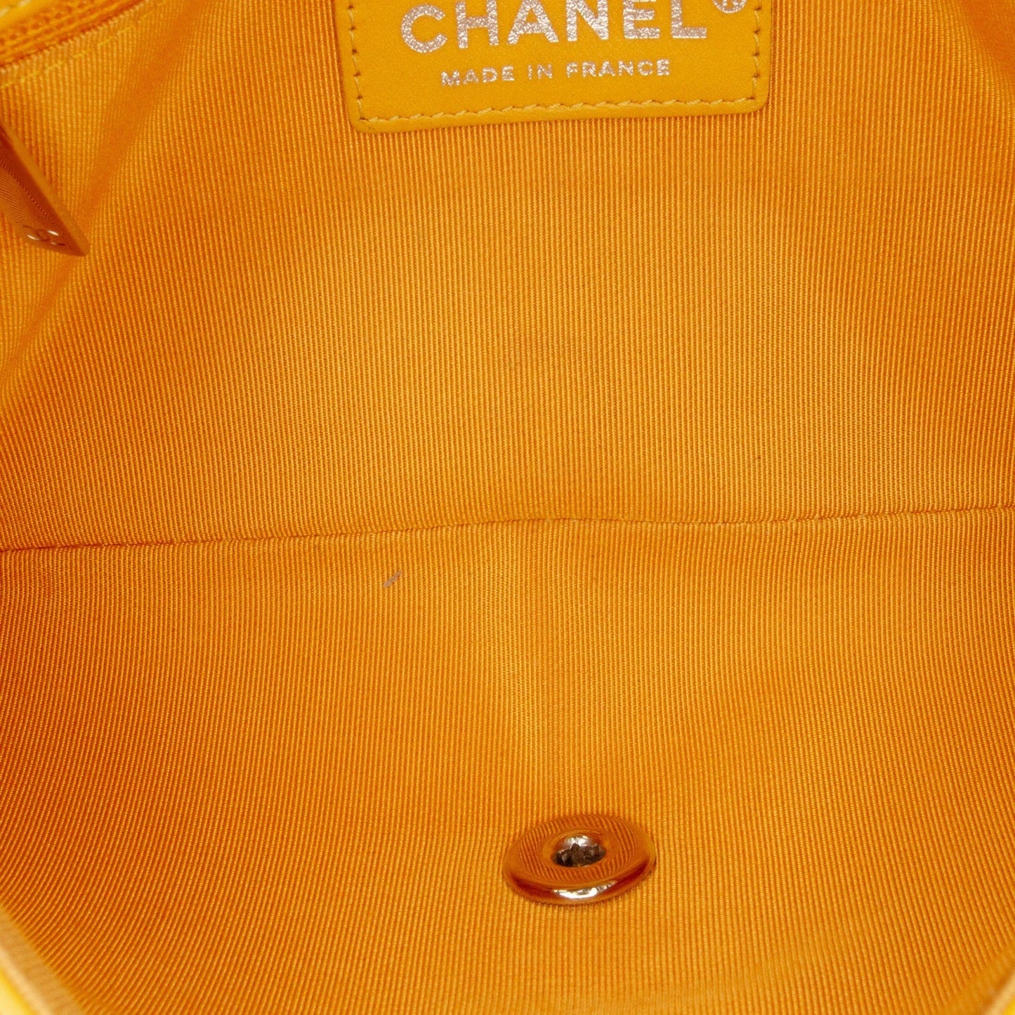 Yellow Chanel Crumpled Calfskin Bi Quilted   Full Flap Crossbody Bag