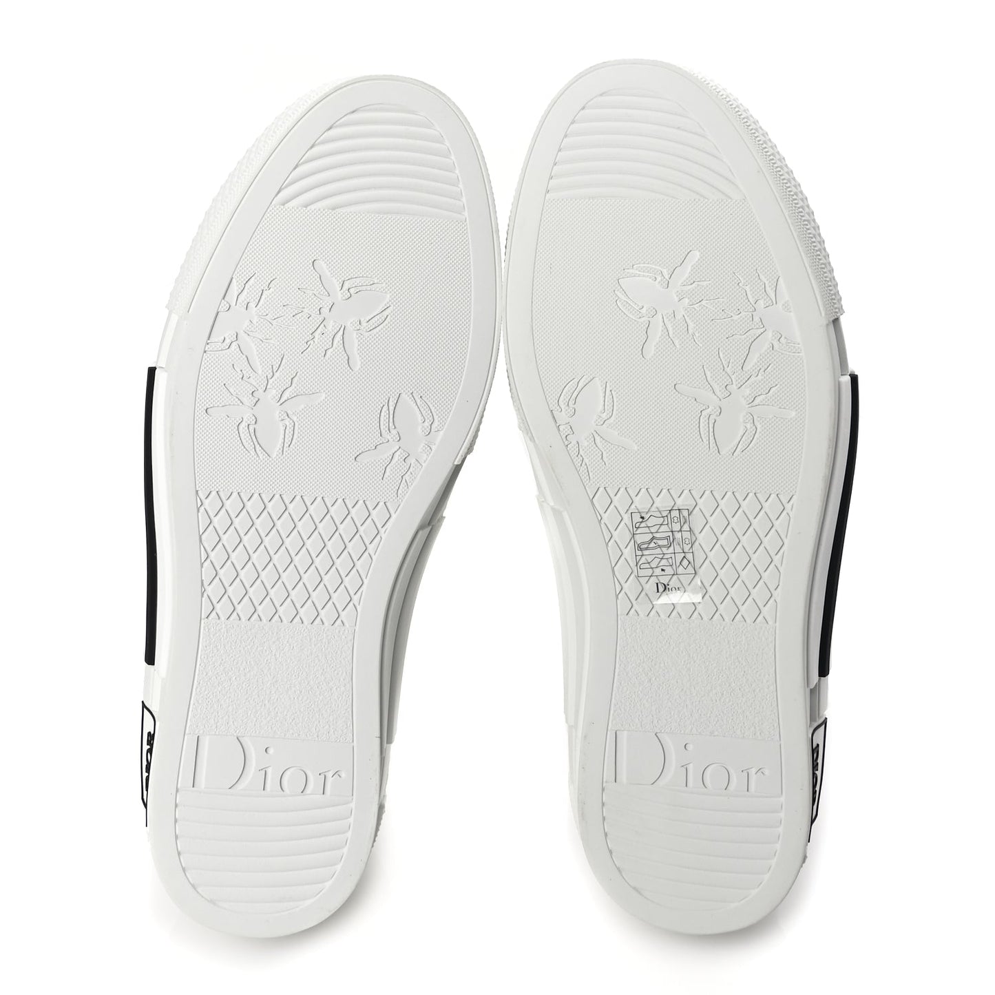 Christian Dior Technical Canvas Oblique Oblique Mens B23 Low Top Sneakers 40 White