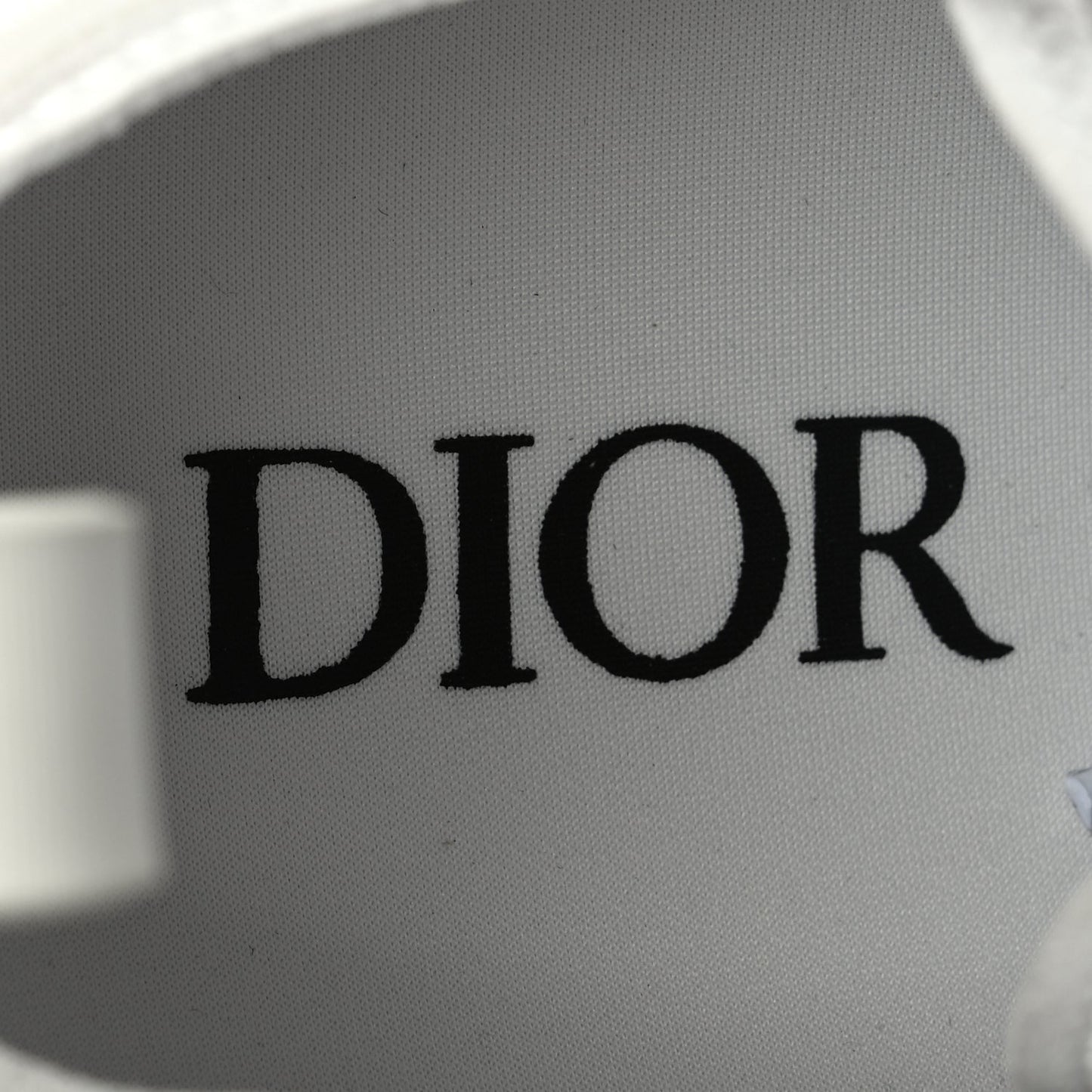 Christian Dior Technical Canvas Oblique Oblique Mens B23 Low Top Sneakers 40 White