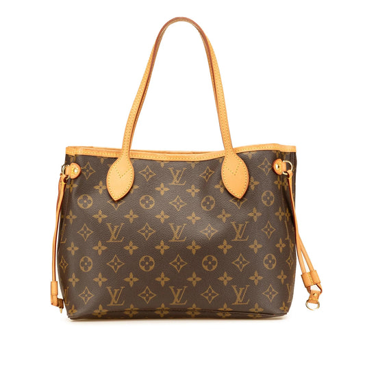 Brown Louis Vuitton Monogram Neverfull PM Tote Bag