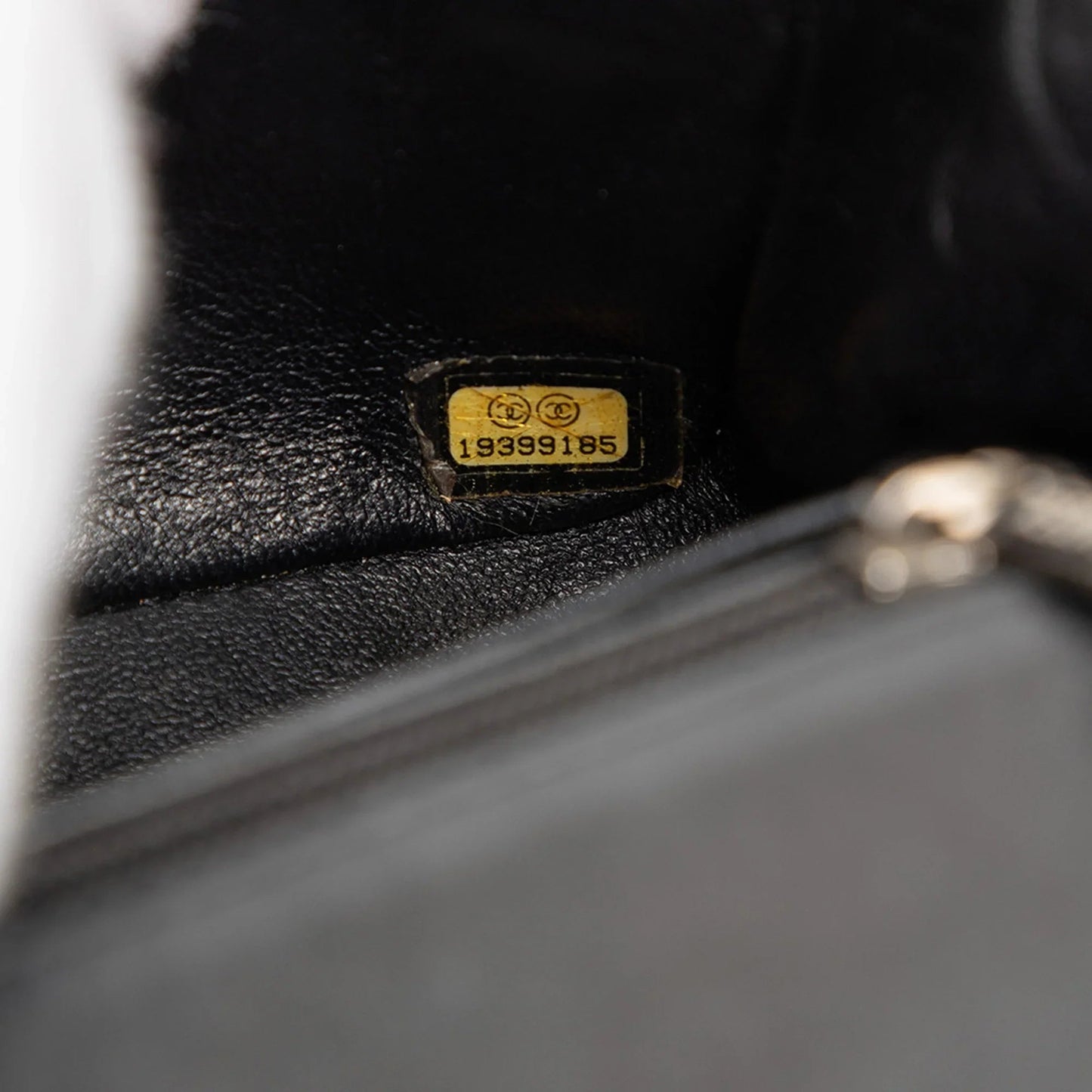 Black Chanel Mini Square Classic Patent Single Flap Crossbody Bag