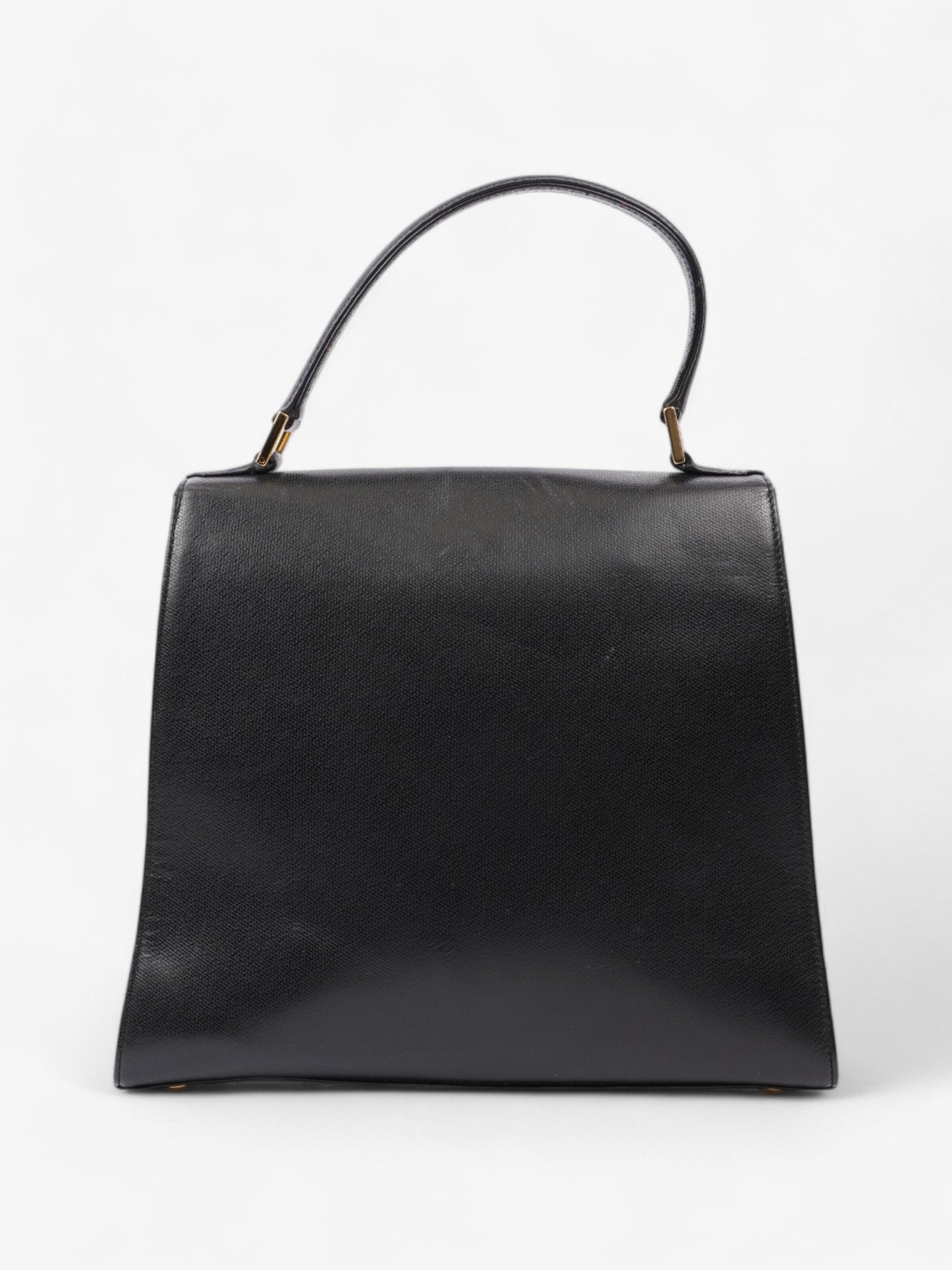 Saint Laurent   Top Handle Black Grained Leather