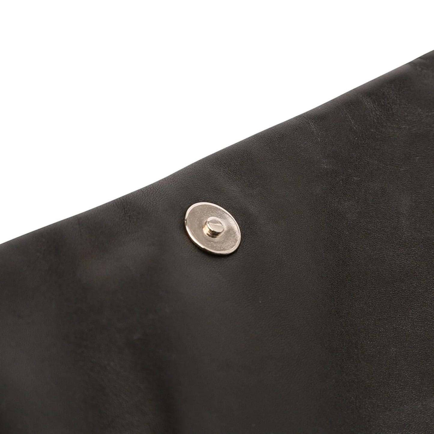 Black Chanel Quilted Metallic Distressed Lambskin CC Crystal Flap Shoulder Bag