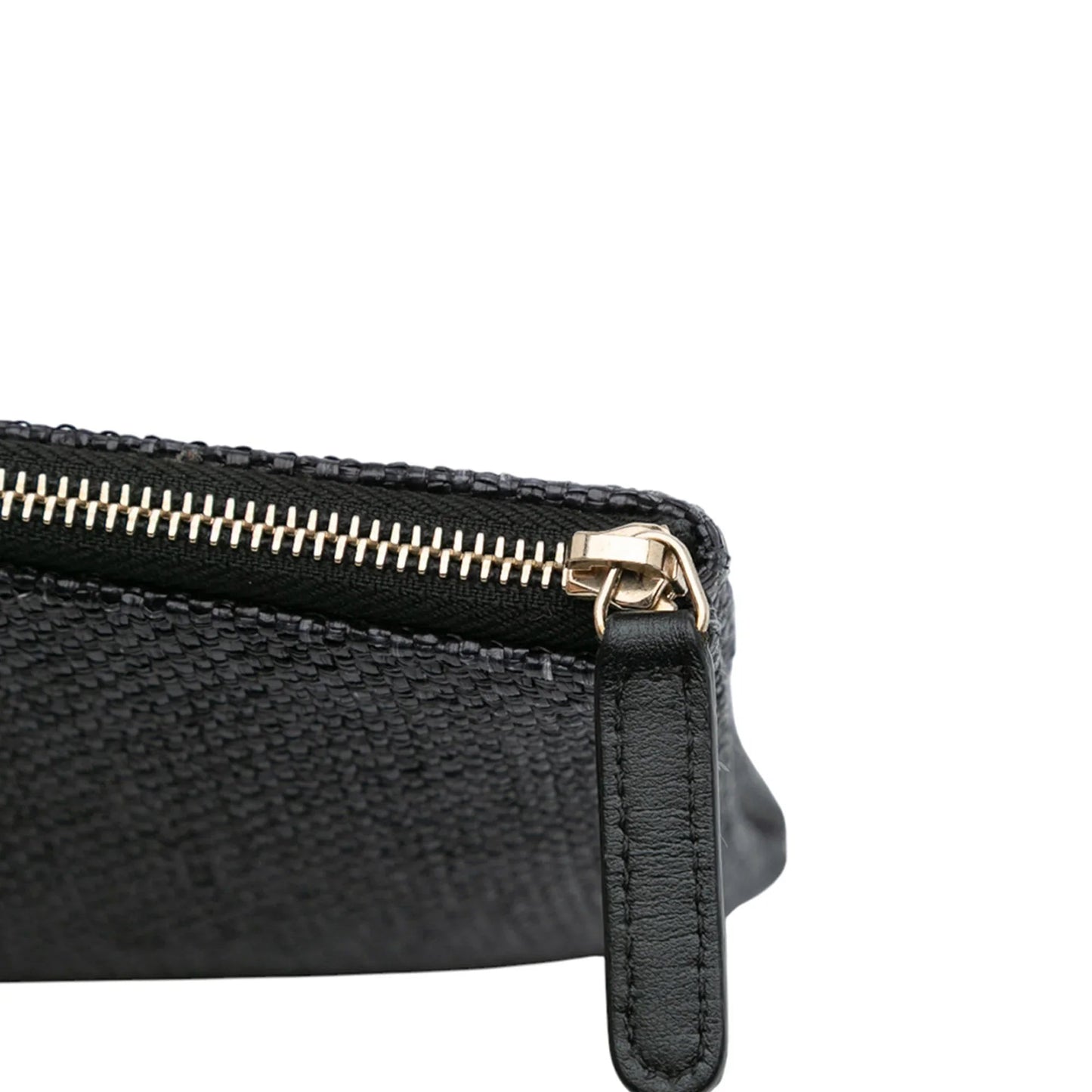 Black Chanel Medium Straw Deauville O Case Clutch