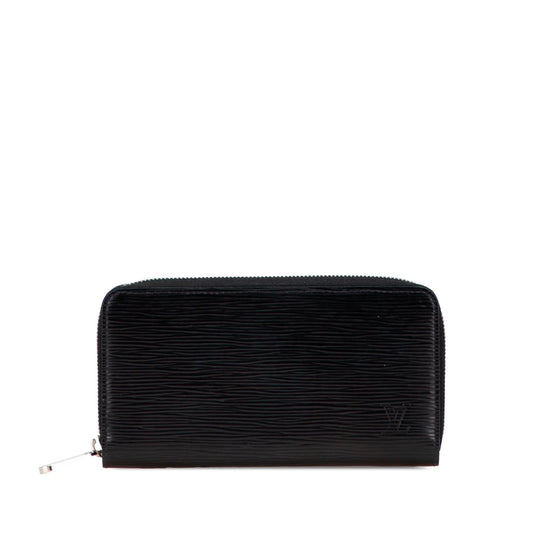 Black Louis Vuitton Epi Zippy Long Wallet
