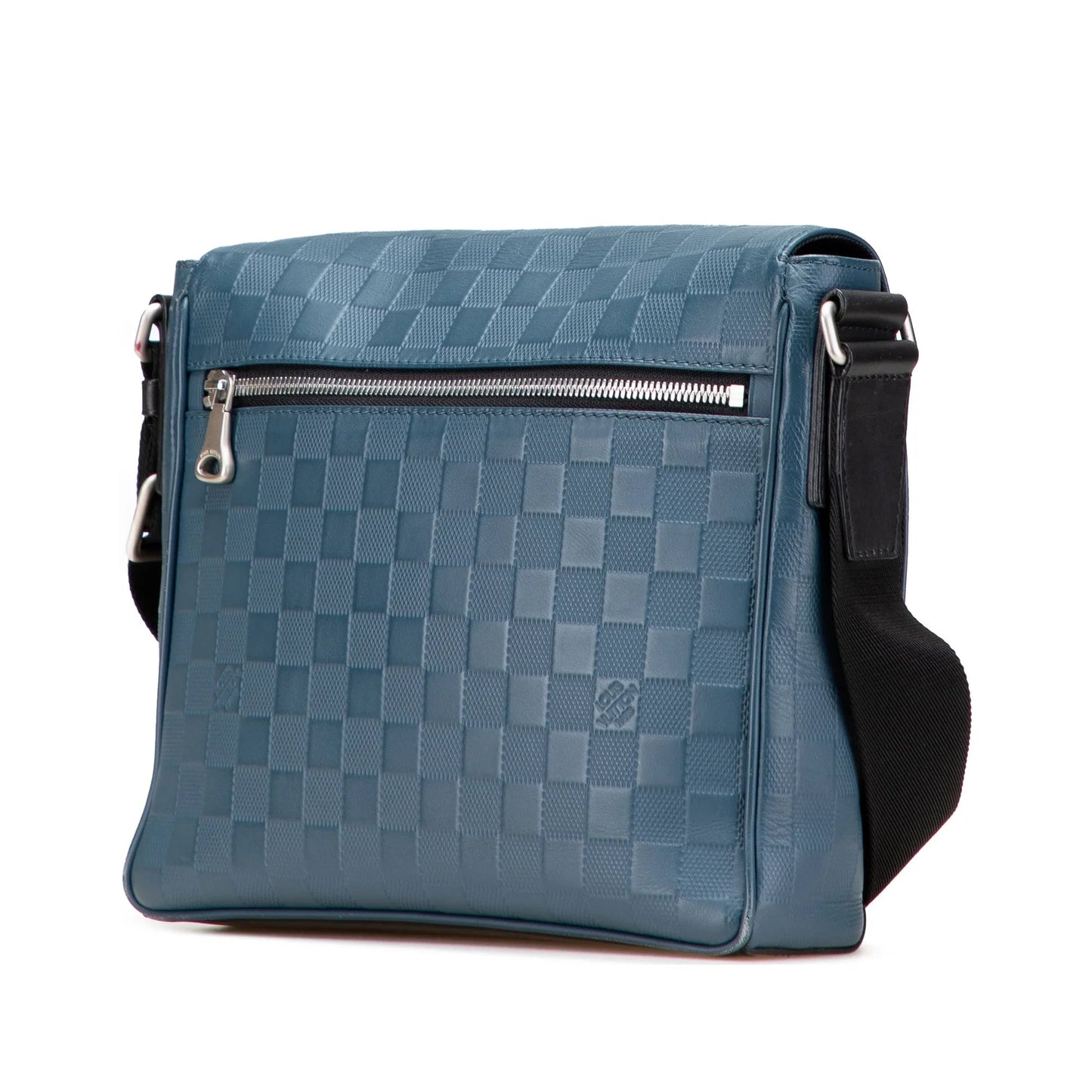 Blue Louis Vuitton Damier Infini District PM Crossbody Bag