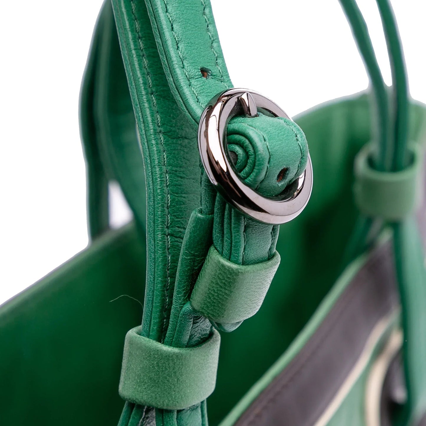 Green Chanel Large Quilted Lambskin Country Club Tote