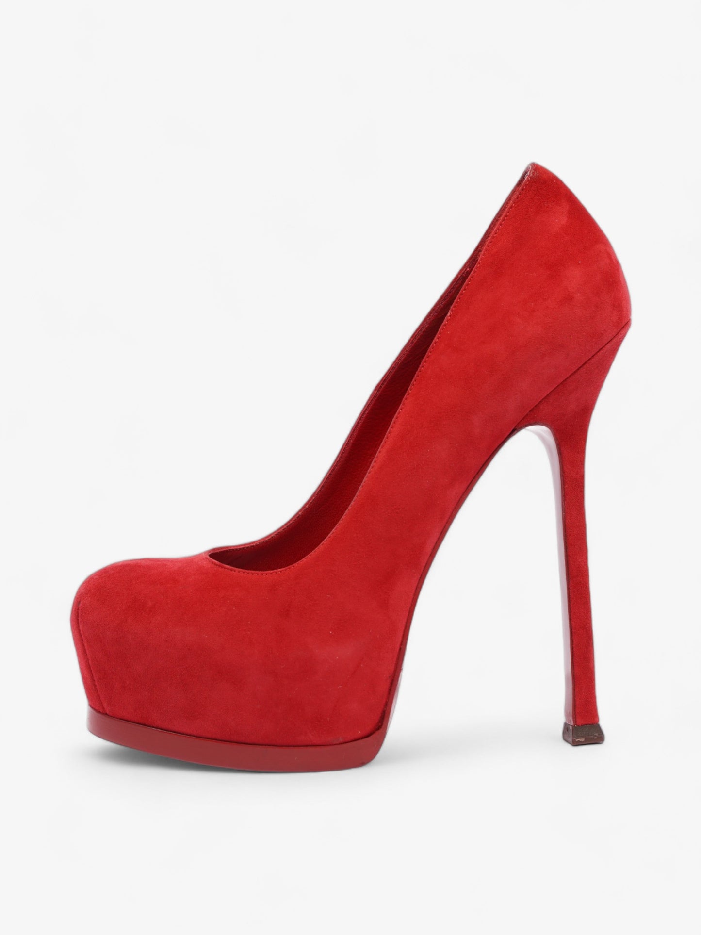 Saint Laurent Tribute 120 Red Suede EU 37.5 UK 4.5