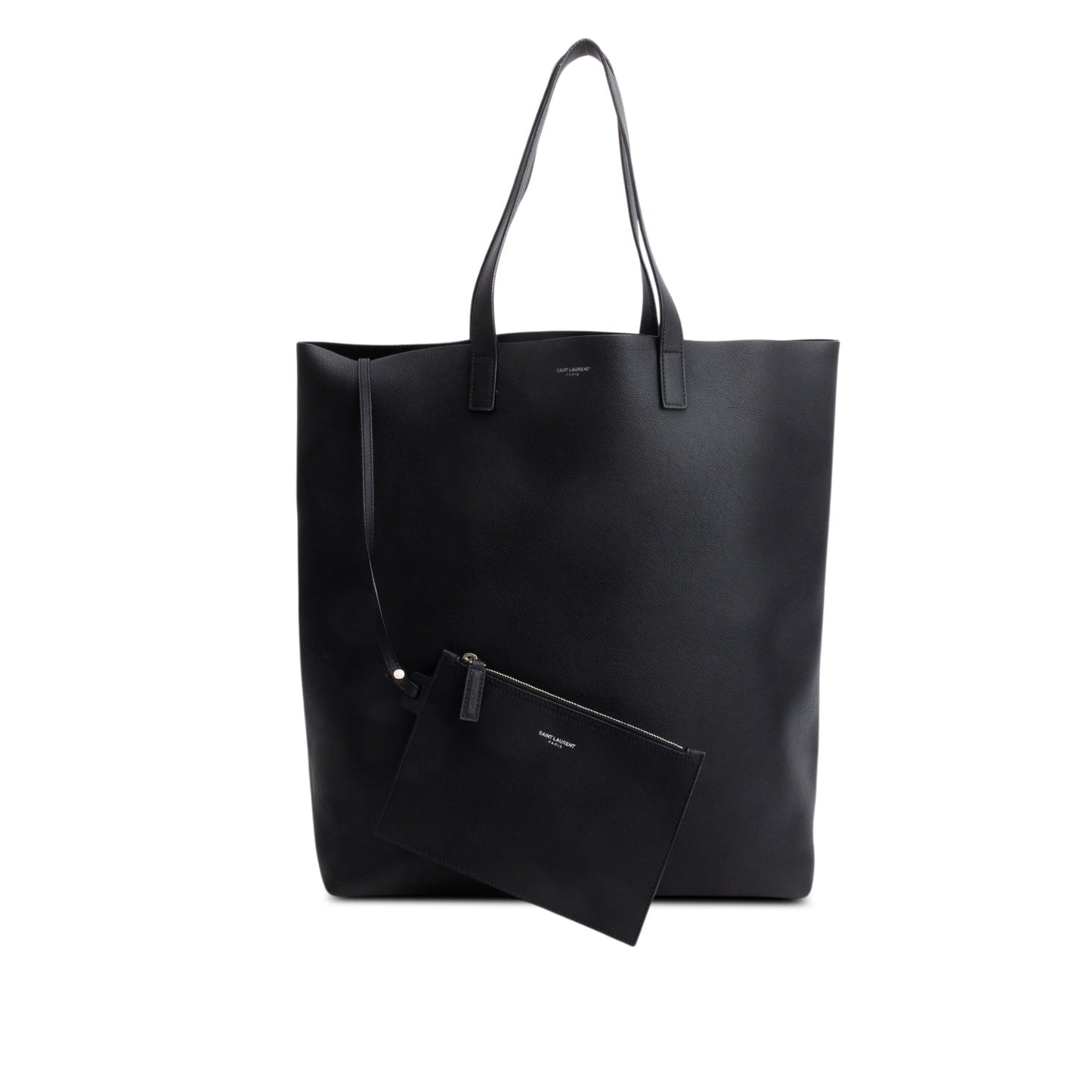 Saint Laurent Black Calfskin North-South Shopping Tote