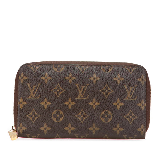 Brown Louis Vuitton Monogram Zippy Organizer Wallet