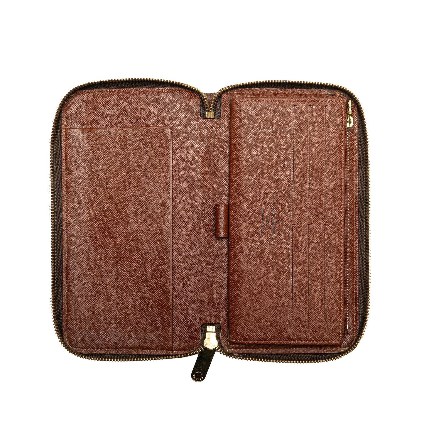 Brown Louis Vuitton Monogram Zippy Organizer Wallet