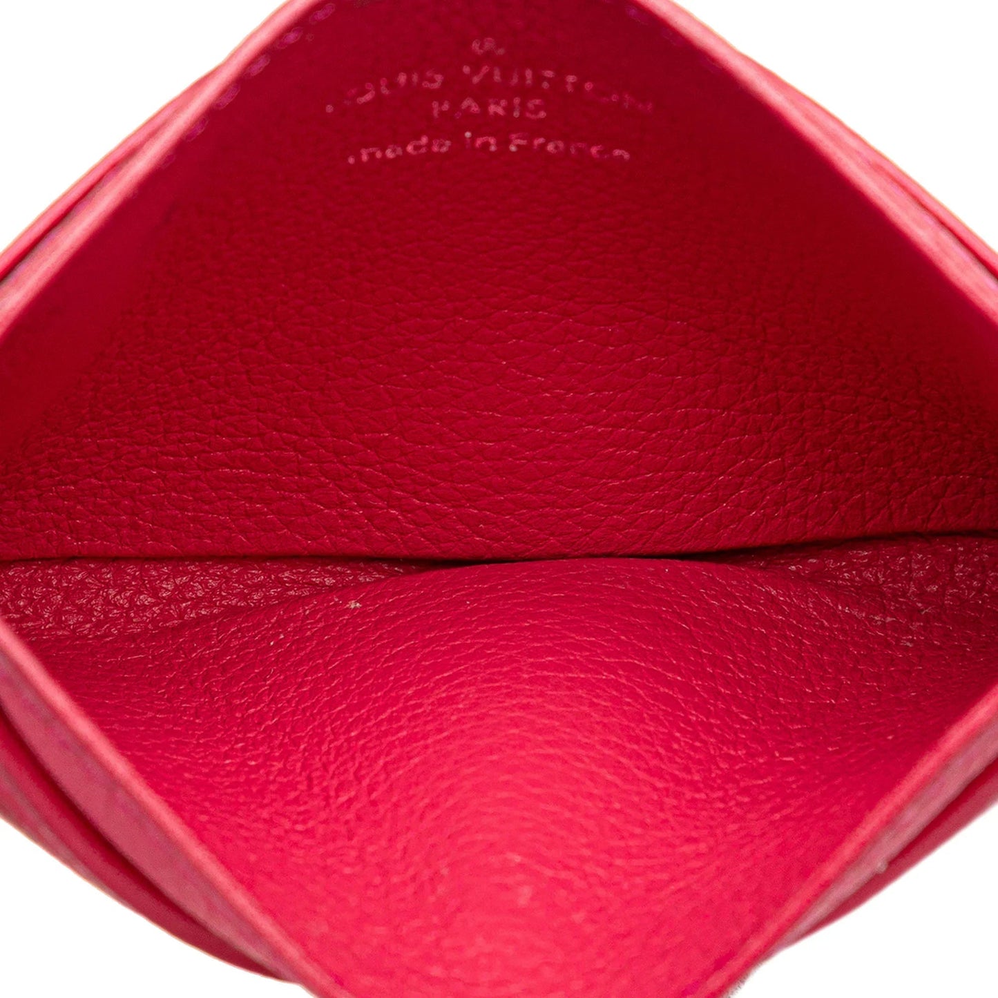 Pink Louis Vuitton LockMe Card Holder