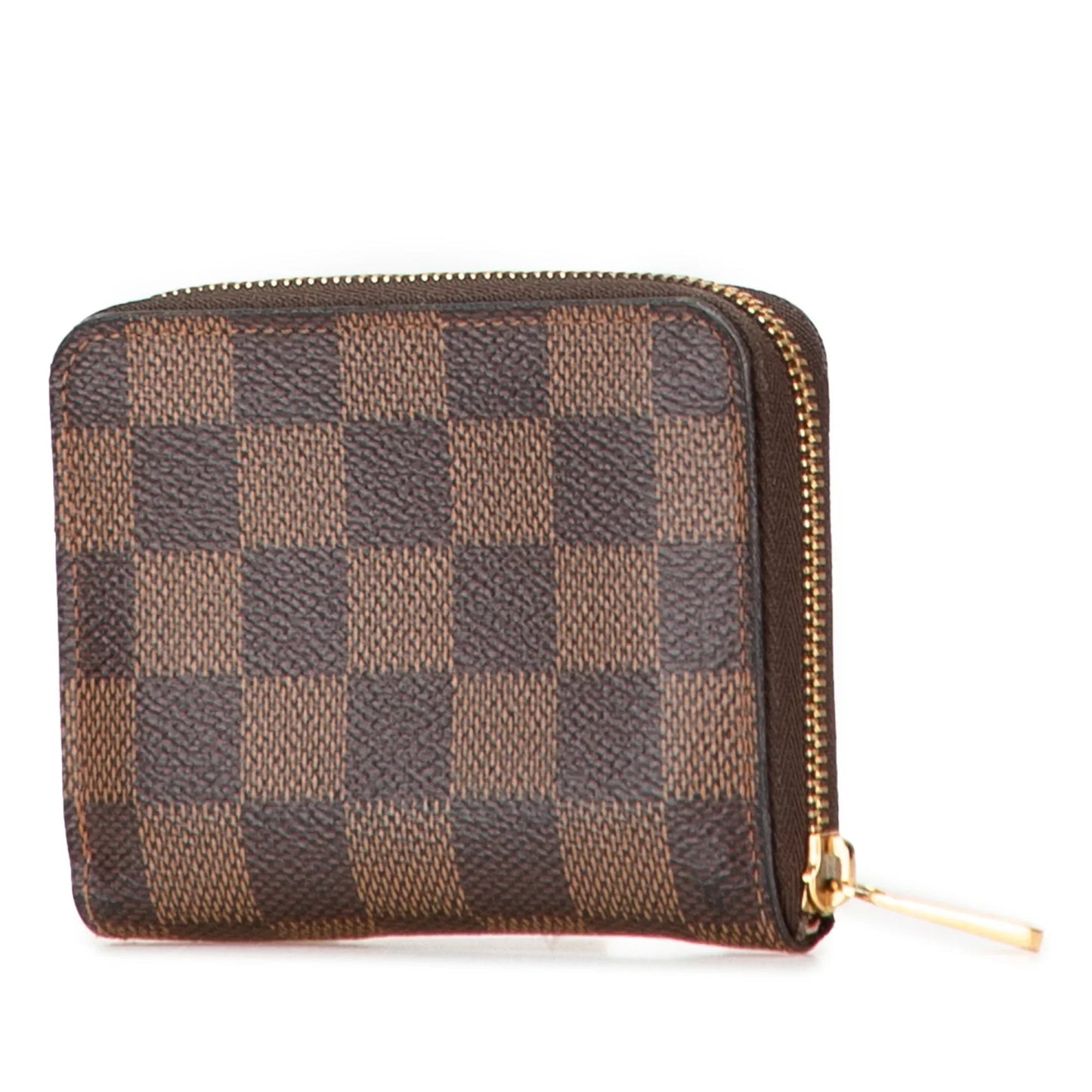 Brown Louis Vuitton Damier Ebene Zippy Coin Purse