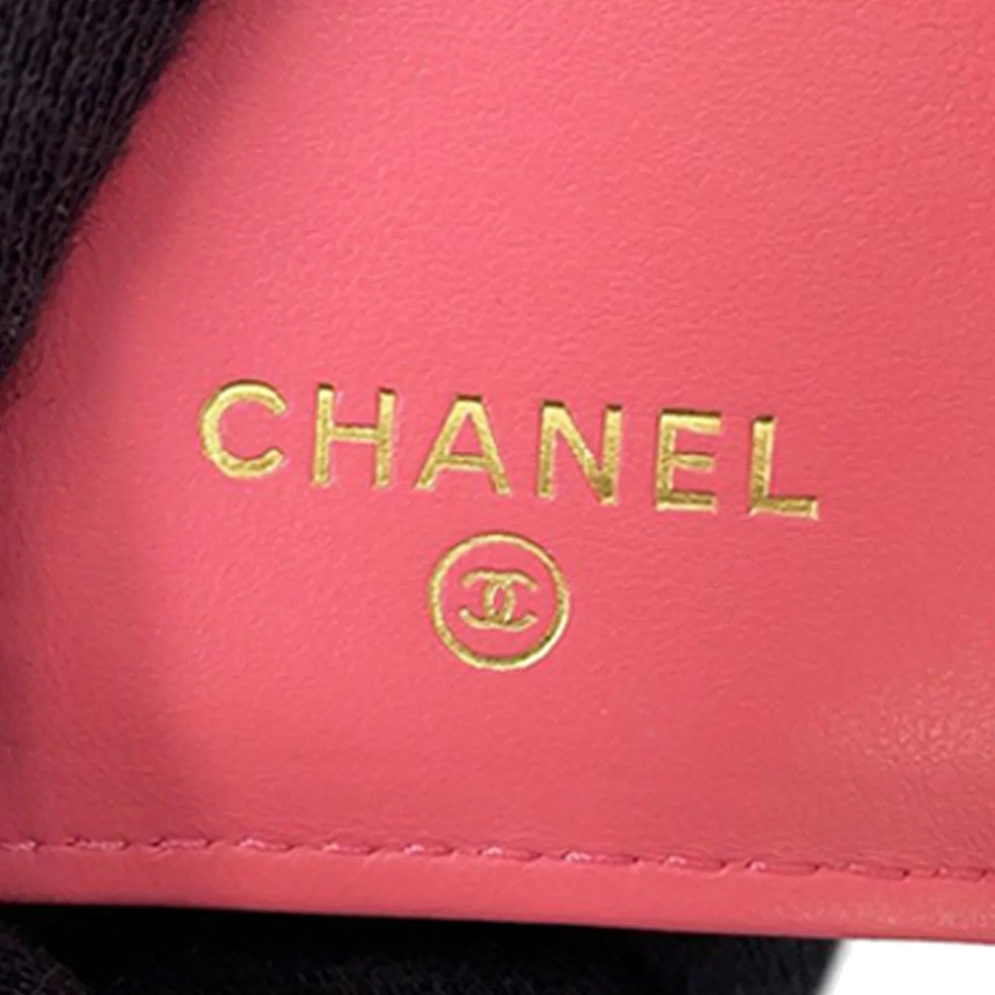 Pink Chanel Quilted Caviar Boy Compact Wallet