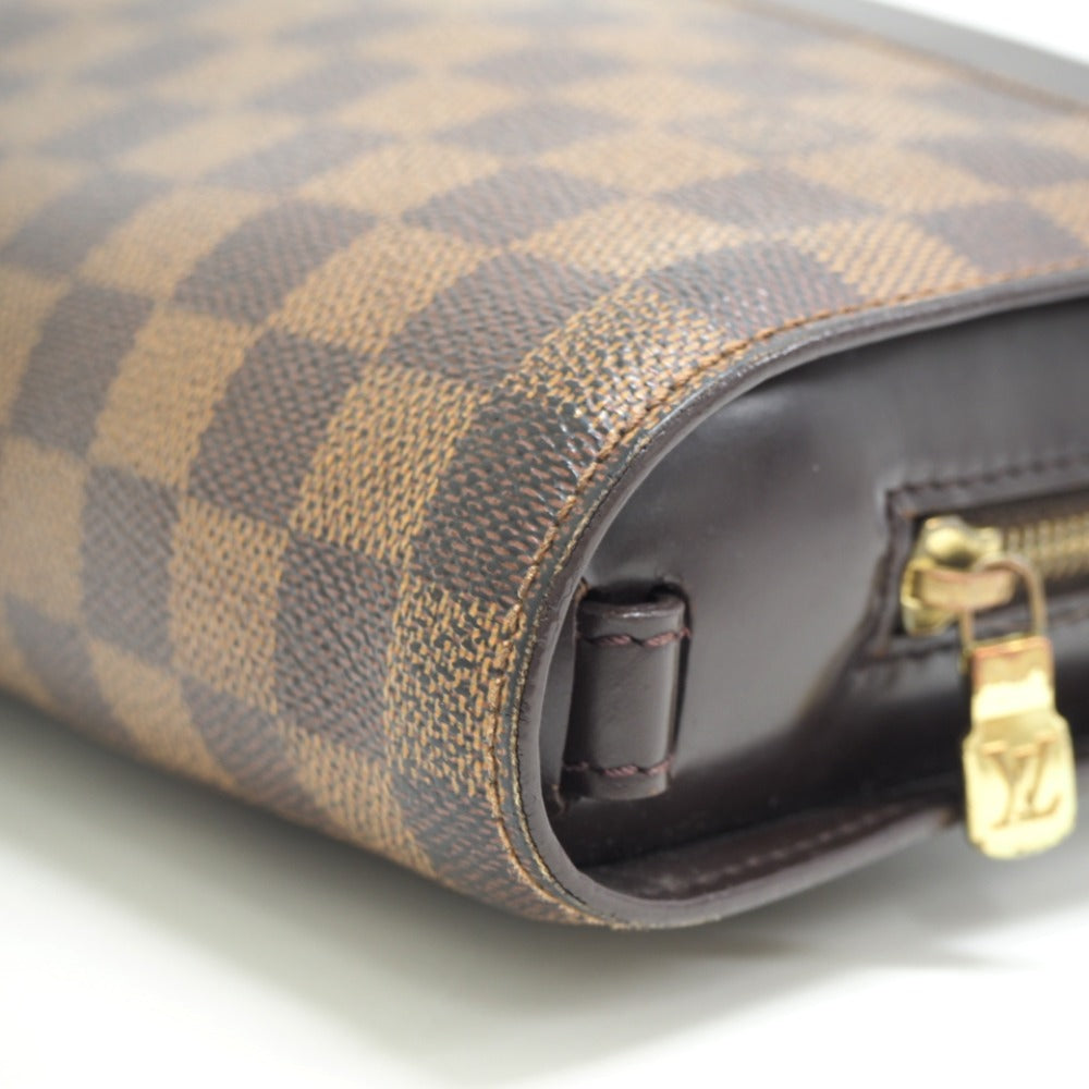 LOUIS VUITTON business bag N51993 leather Brown Clutch bag Damier Saint Louis mens  d