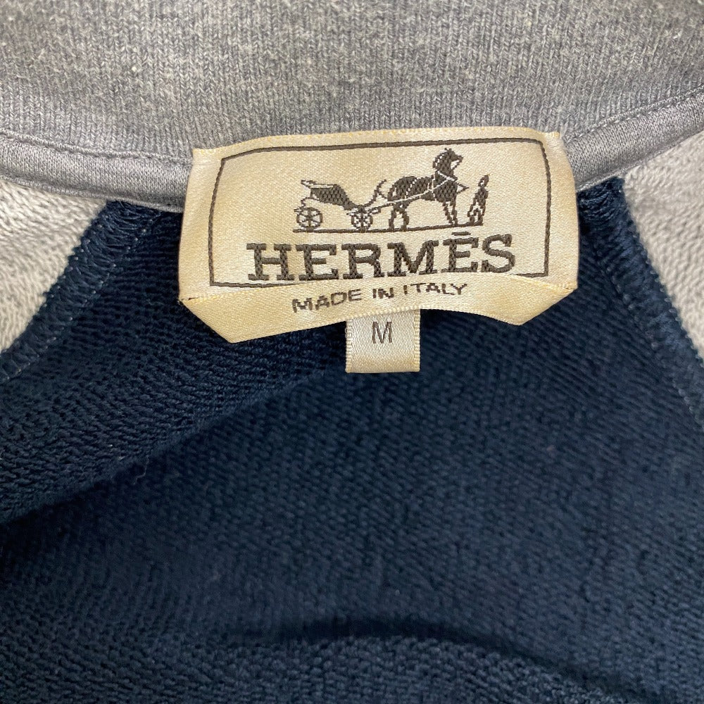 HERMES Blouson cotton gray Serie mens M  d