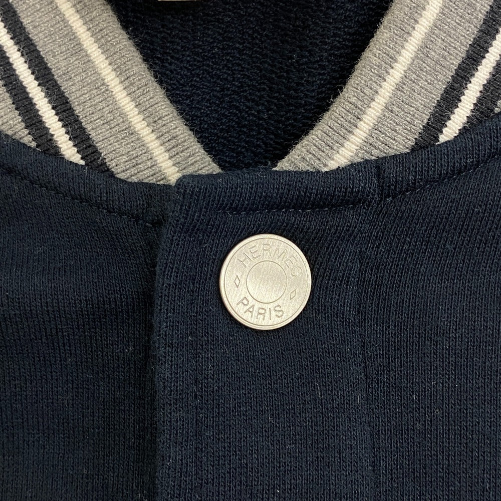 HERMES Blouson cotton gray Serie mens M  d