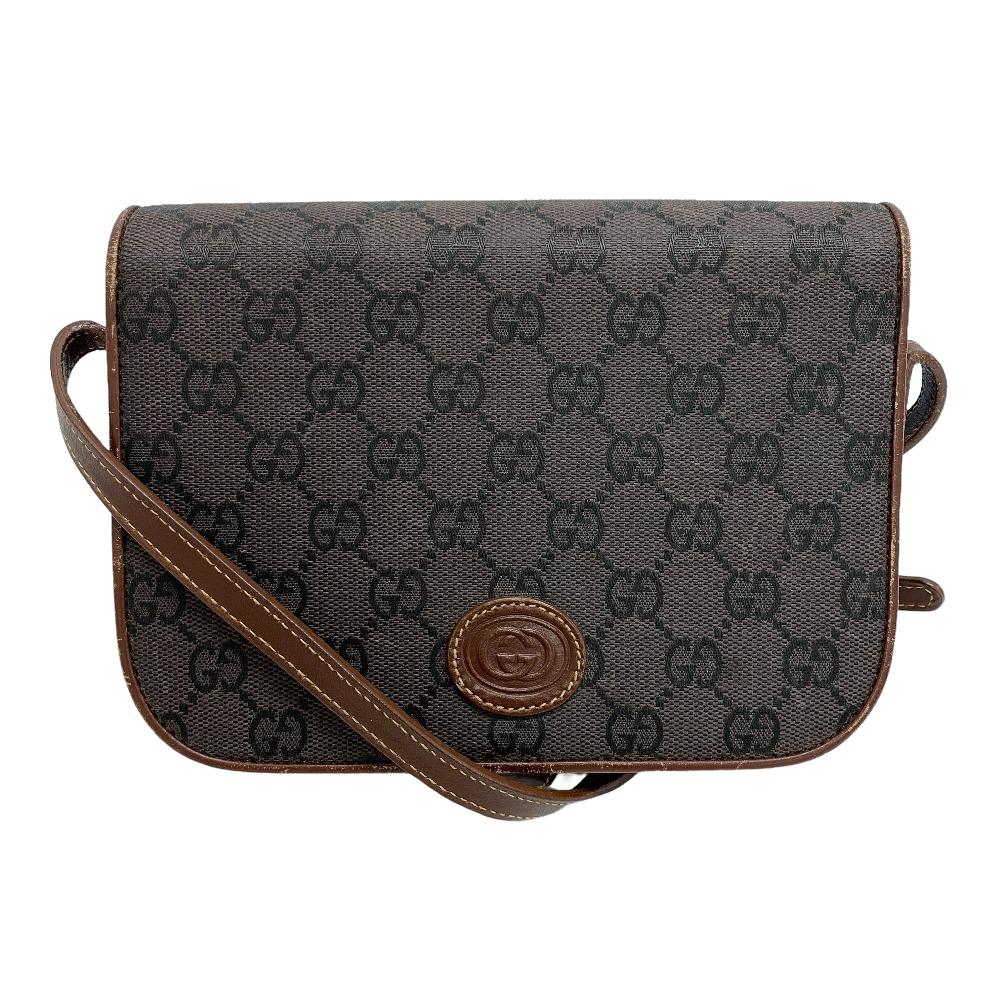 GUCCI Shoulder Bag 26 007 0064 canvas Brown Old Gucci Women