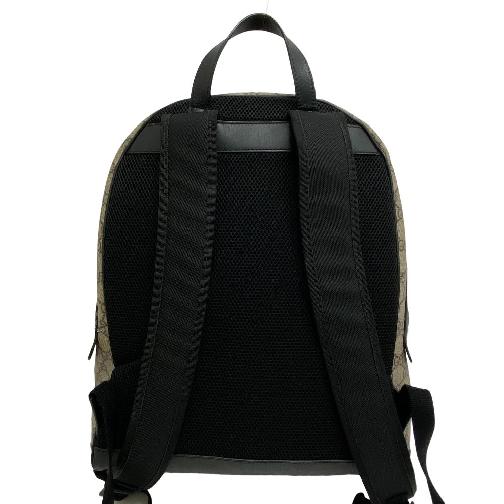 GUCCI Backpack 406370 leather beige GG Supreme Women