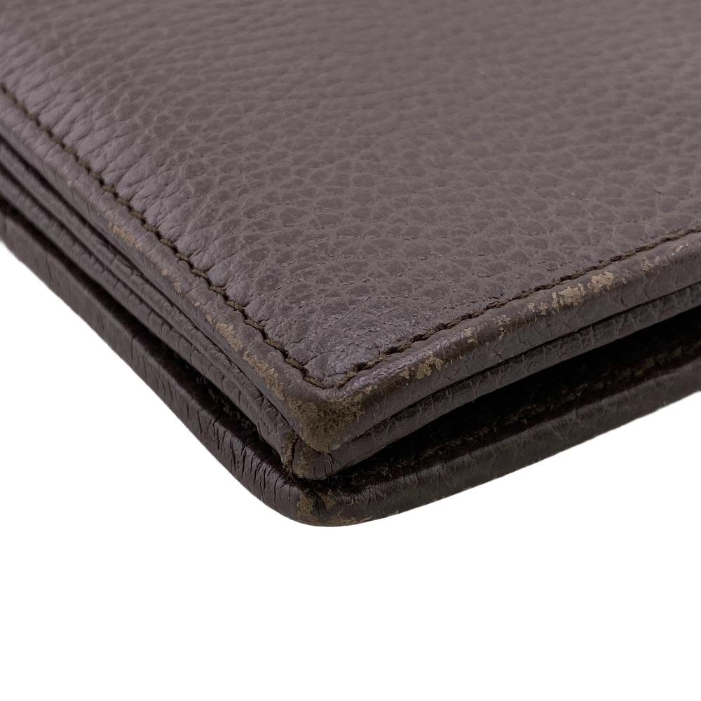 GUCCI Long Wallet Purse 368231 leather gray Women