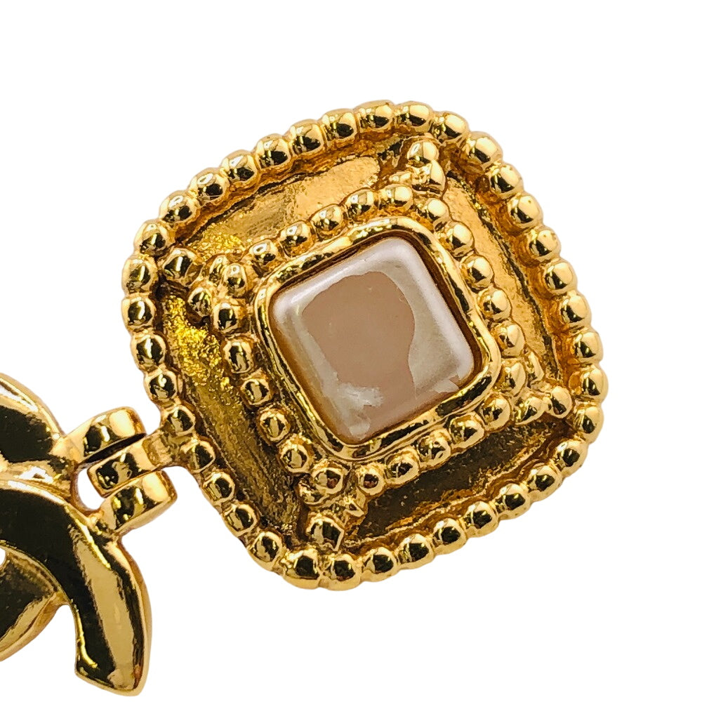 CHANEL Earring Gold Plated gold 96A COCO Mark Women  d