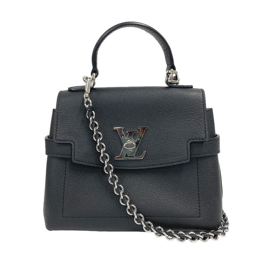 LOUIS VUITTON Shoulder Bag M20997 leather black 2WAY handbag LV turn lock Rock Me Ever MINI Women