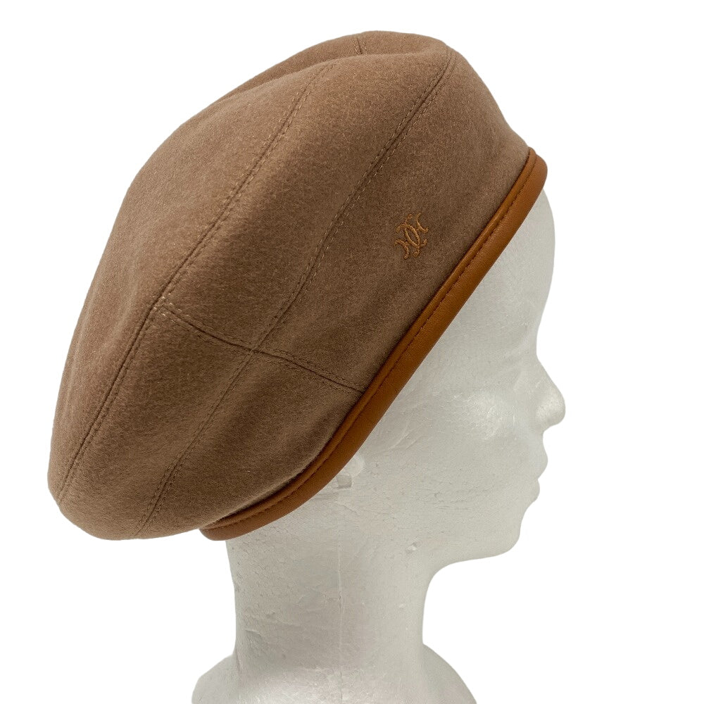 HERMES beret Brown diamond Brown Serie Women(Unisex) 57  d