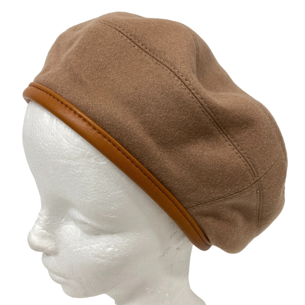 HERMES beret Brown diamond Brown Serie Women(Unisex) 57  d
