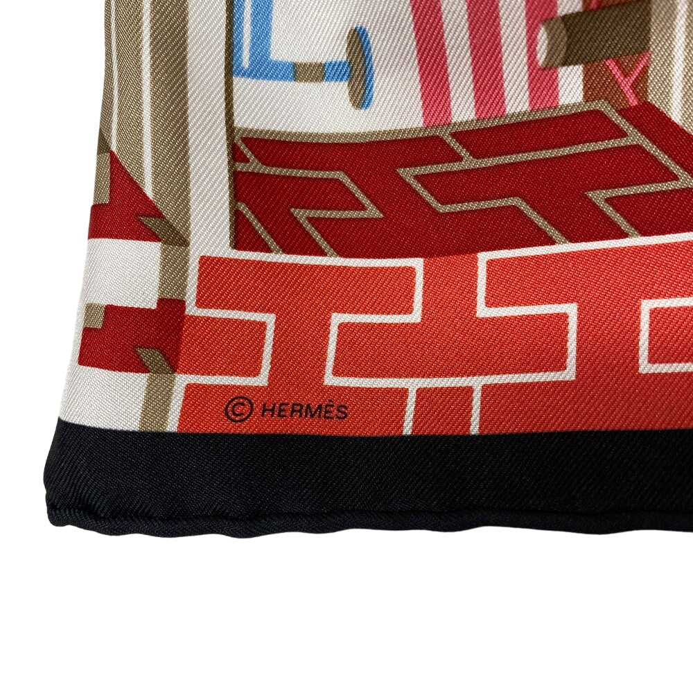 HERMES scarf silk multicolor Carre45 Gavroche Horse Club Detail Women  d