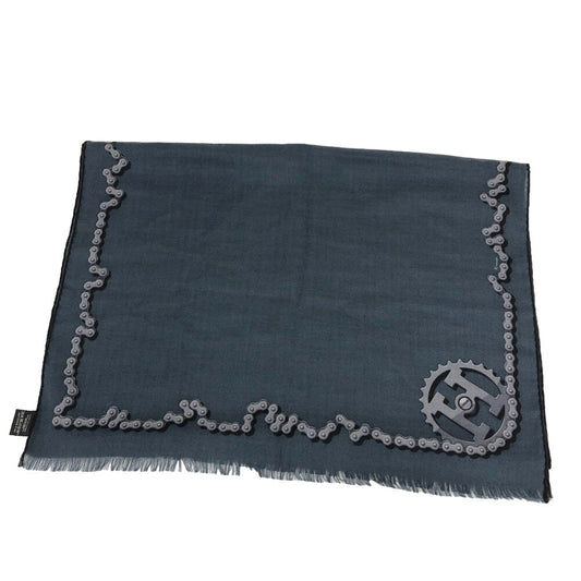 HERMES Stall Cashmere, Silk Navy Cheval Dechaine Women  d