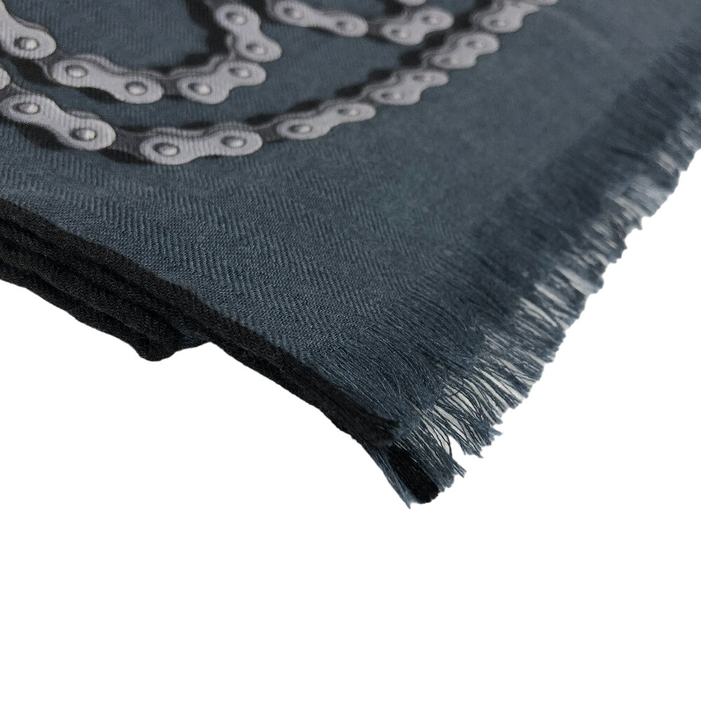 HERMES Stall Cashmere, Silk Navy Cheval Dechaine Women  d