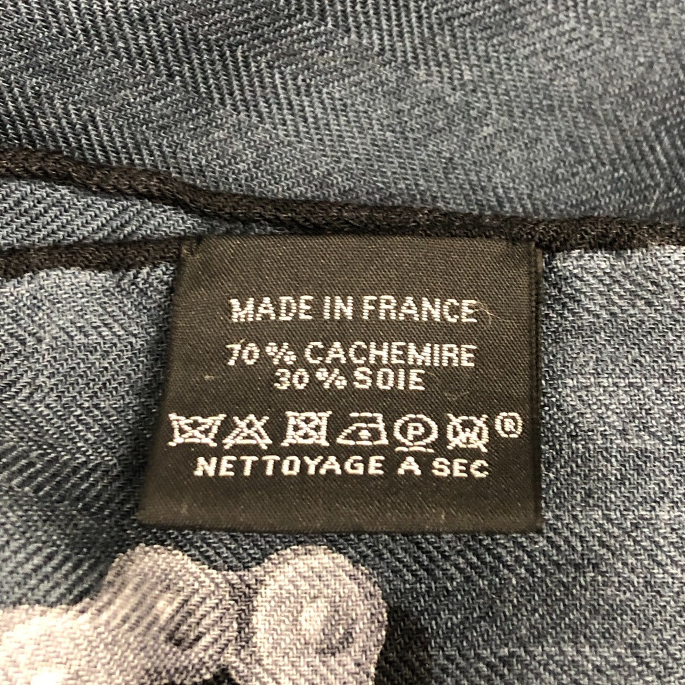 HERMES Stall Cashmere, Silk Navy Cheval Dechaine Women  d