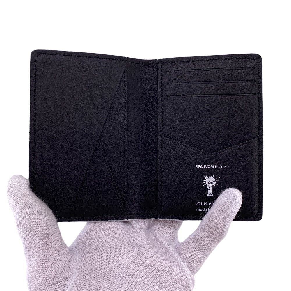 LOUIS VUITTON Card Case M81732 leather black Taurillon Clemence Organizer De Poch mens  d