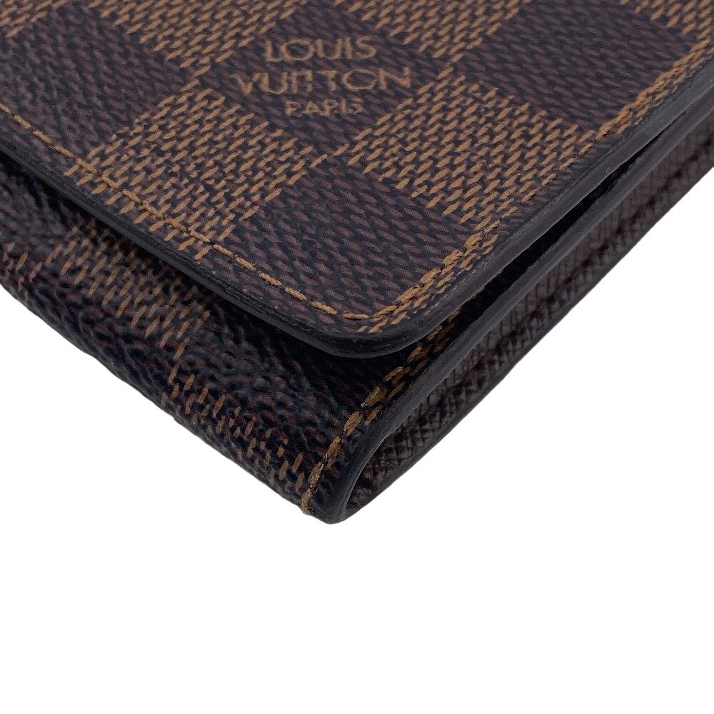 LOUIS VUITTON Card Case N62920 leather Brown name card holder Damier Anvelop Cult De Vuitto mens(Unisex)  d