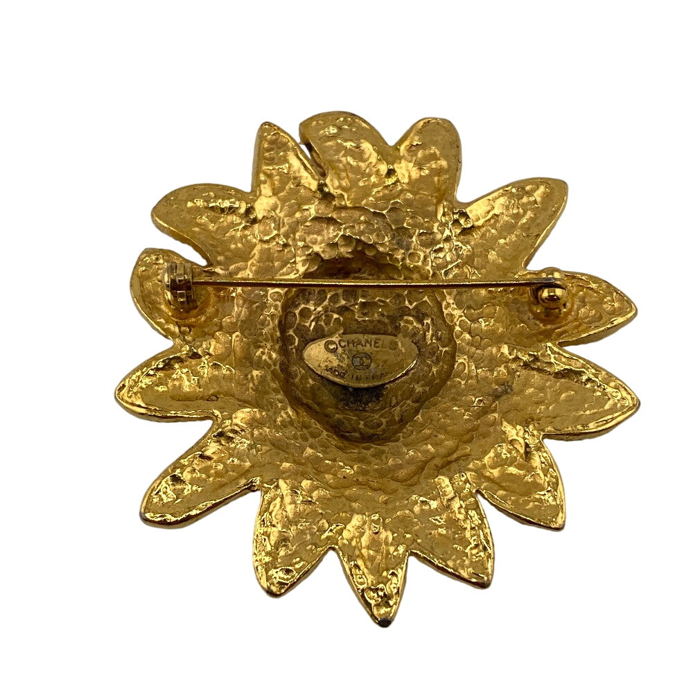 CHANEL Brooch Gold Plated gold Lion Women  d