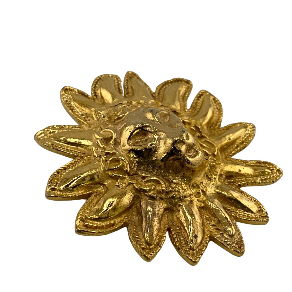 CHANEL Brooch Gold Plated gold Lion Women  d