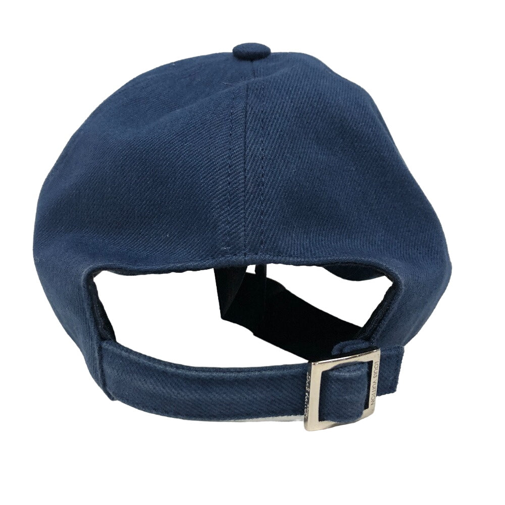 LOUIS VUITTON cap M7606L cotton Navy Marine LV smash mens  d