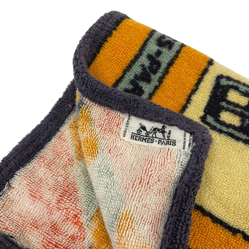 HERMES towel cotton Orange Women(Unisex)  d