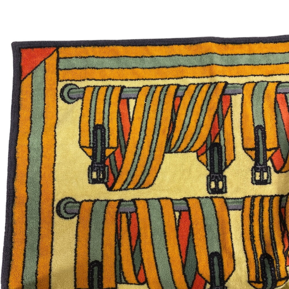 HERMES towel cotton Orange Women(Unisex)  d